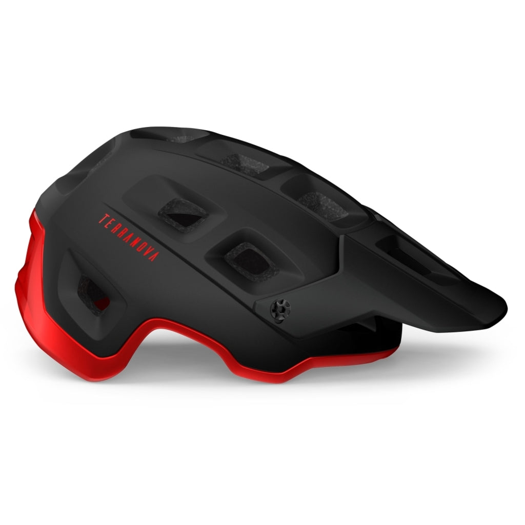 Fietshelm - MET - Terranova - Black/Red Fietshelm - MET - Terranova - Black/Red